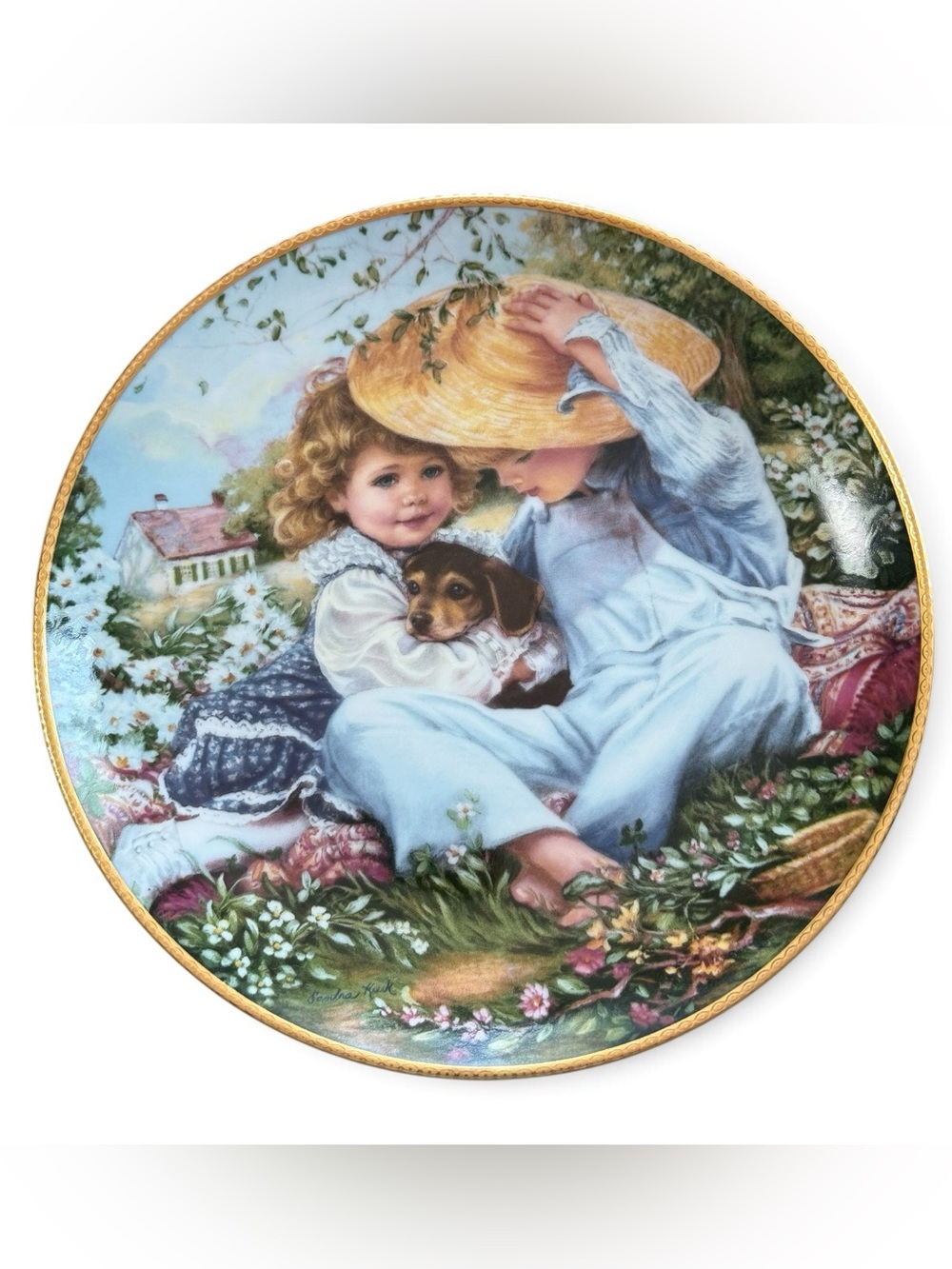 Vintage Knowles 1989 "A Time to Love" Collector Plate Artist Sandra Kuck